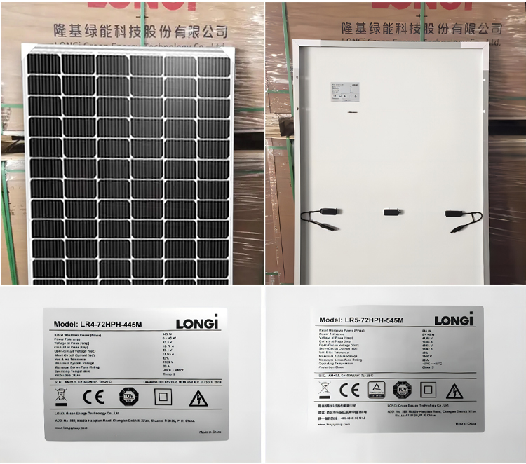 LONGi Hi-Mo 7 Solar Power Modules Bifacial 565w 570w 575w 585w 590 watts for Projects