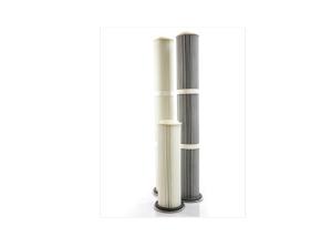 Wholesale 5um,0.5um,2um,0.2umWide Pleat Spacing Loaded Pleated Filter Cartridge Flange Steel Top from china suppliers