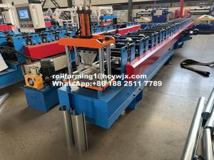 China 17 Roller Stations 333mm Half Round Gutter Roll Forming Machine on sale