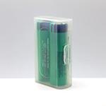 Clear color 2*18650 battery holder plastic case/18650 battery plastic battery