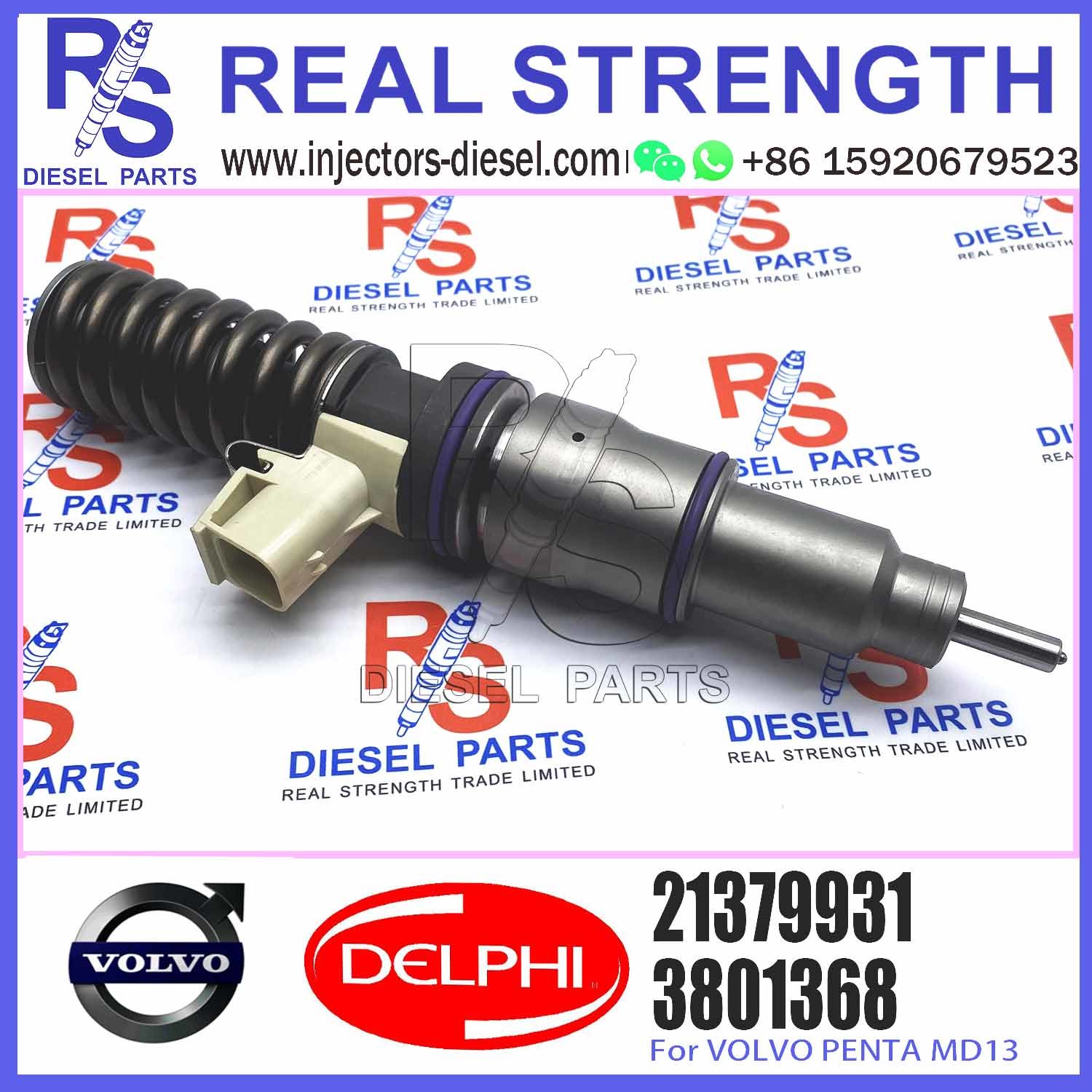 Common Rail Injector for Diesel fuel injector assy BEBE4D27001 21379931 Diesel Rail Fuel Injector 21379931
