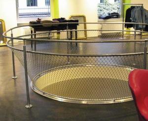 Wholesale Yuntong Metal Wire Rope Mesh , Balustrade Safety Netting For Railings from china suppliers
