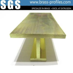 Customized Solid Extruding Brass H Channel Sections Within 6m