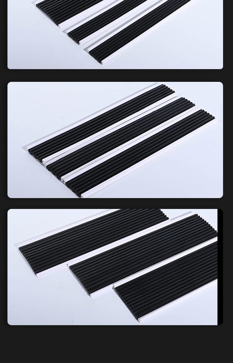 Rubber Strip Buffer Flat PVC Footgrip Co-Extrusion Profiles