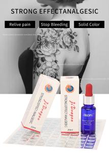 Wholesale JINLONG Tattoo Anesthetic Liquid Transparent Freeze Ice Pain Stop Liquid 20ml from china suppliers