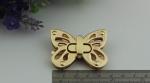 Shiny gold metal zinc alloy butterfly pattern fashion purse turn locks