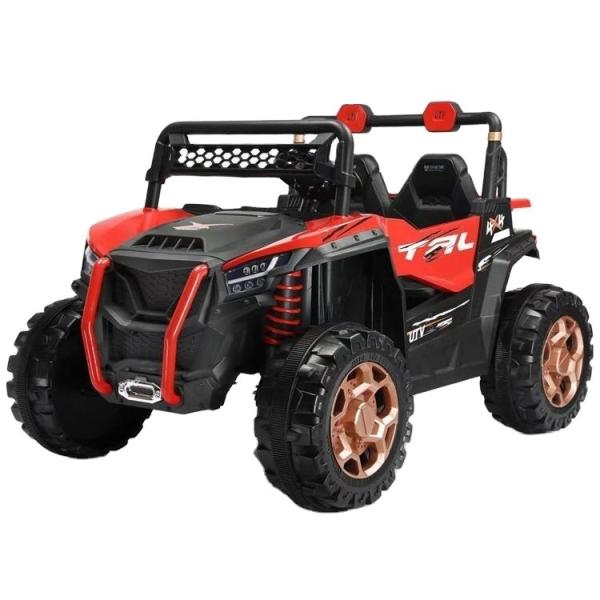 4x4 Electric Buggy Car for Kids Four-wheel Drive Leather Seat and Baking Paint