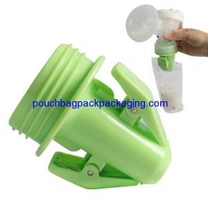 Wholesale Food grade pp green adapters for breastmilk bag, connect pump directly from china suppliers
