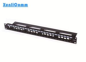 Wholesale 24 port 1u 19inch blank(empty) patch panel with cable management from china suppliers