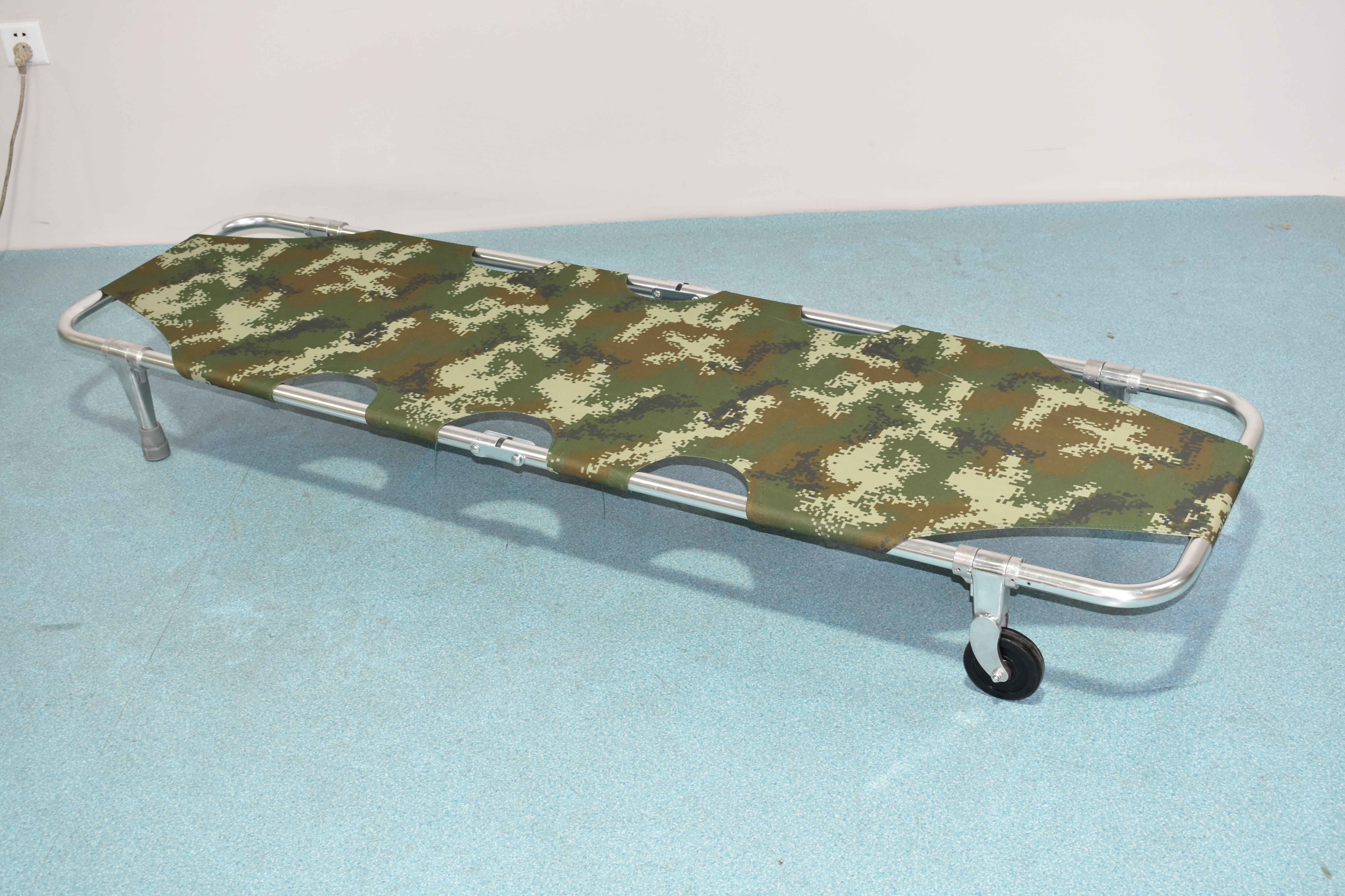 46cm Fold Up Stretcher Convenient Emergency Evacuation Patient Trolley Small Size Wheels