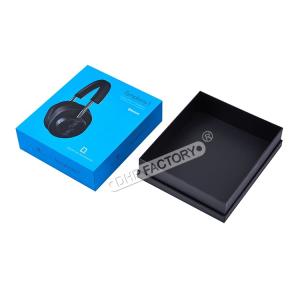 Wholesale Attractive Rigid Blue Headphone Storage Box Packaging Gift Box from china suppliers