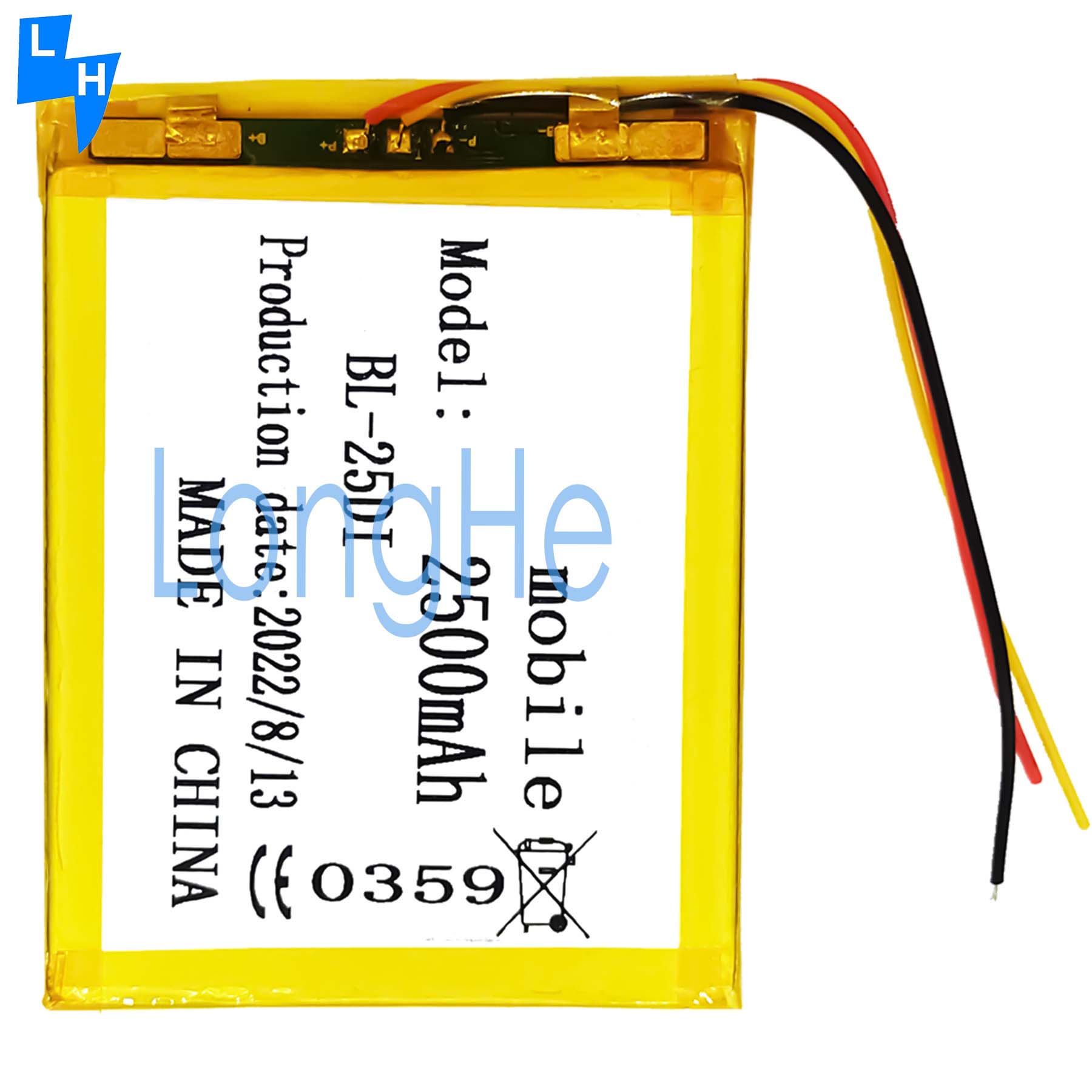 Original BL-25DI High Capacity Mobile Phone Li-ion Battery for ITEL it1516 Tablet Pad