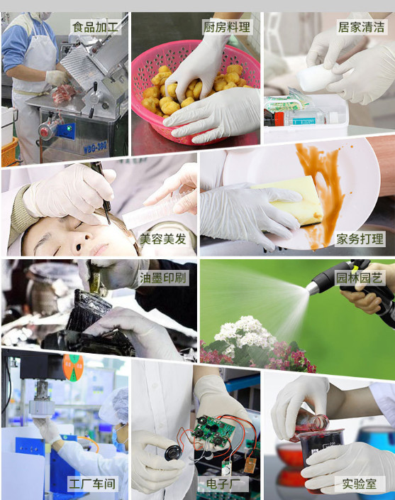 Surgical Sterile Disposable Latex Examination Gloves CE FDA ISO