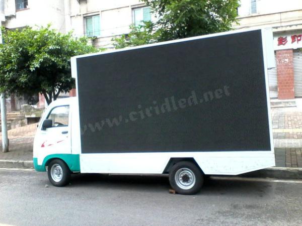 Commercial Mobile Led Display Screen , Led Mobile Advertising Trucks 10 Pixel