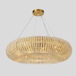Luxury Circle Crystal Chandelier For Living Room Led Home Decor Lamp large