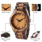 Japan Miyota Quartz Natural Wood Watches Quartz Digital Watch