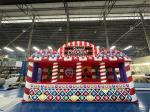 Sports 3 Game Carnival Game Booth 4 In 1 Combos Inflatable Grand Carnival Game