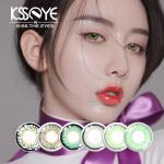 Custom ISO13485 Green Eye Contact Lenses Non Prescription 14mm