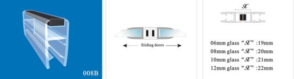 Sealing Strips/waterproof magnetic strips/shower door seals/PVC Magnetic Seal