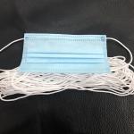 White Blue Disposable Medical Face Mask Customized Colors And Logos