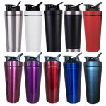 Custom Logo 750ml Shaker Cup Insulated Stainless Steel Water Bottles With Wire