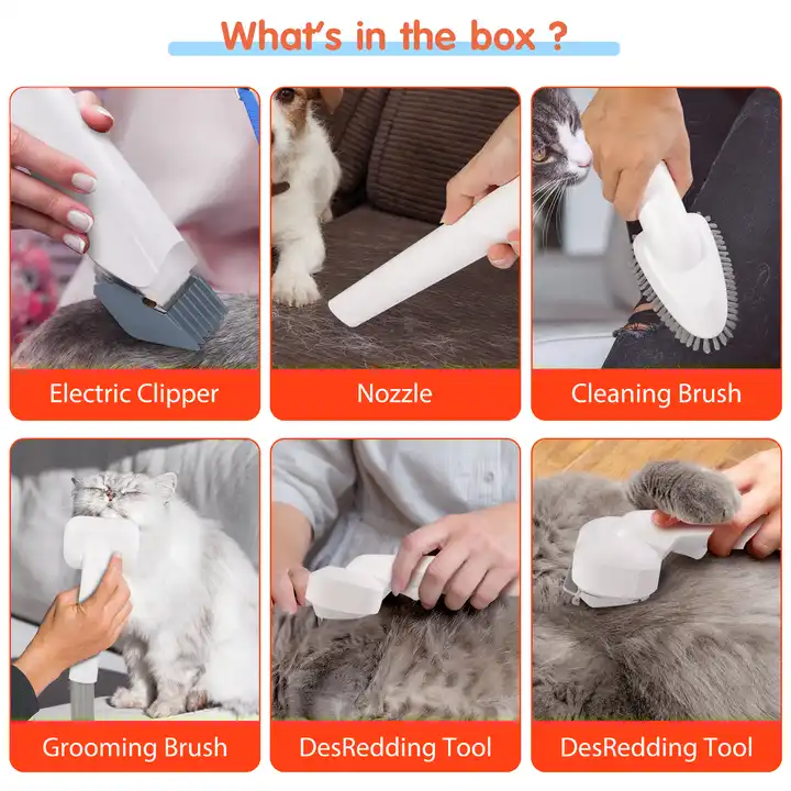 Pet Grooming Vacuum 6 In 1 Professional Proven Grooming Tools Kit Product Weight 3.9kg
