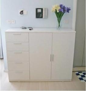 Wholesale Eco - Friendly Melamine Shoe Shelves / Simple Style White Shoe Storage Cabinet from china suppliers