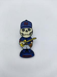 Wholesale decorations Metal Brooch Pin ODM Available Skeleton guitarist Themed from china suppliers