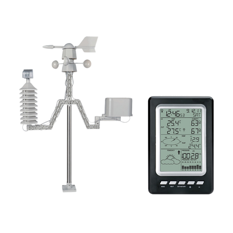 Smart Automatic Weather Station With Solar Rain Gauge And Data Logger ±1.0°C Accuracy