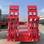 100Ton 40’ Lowbed Semi Trailer Transport Flatbed Container Gooseneck Excavator
