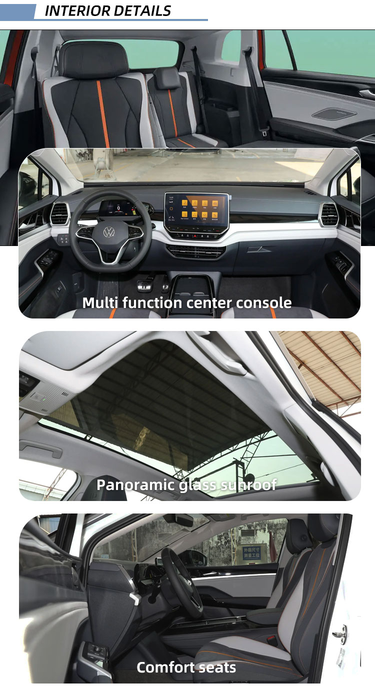 Factory price Volkswa Gen SUV ID.6X CROZZ 5-door 7-seater SUV Long range and large space electric vehicles Fast shipping