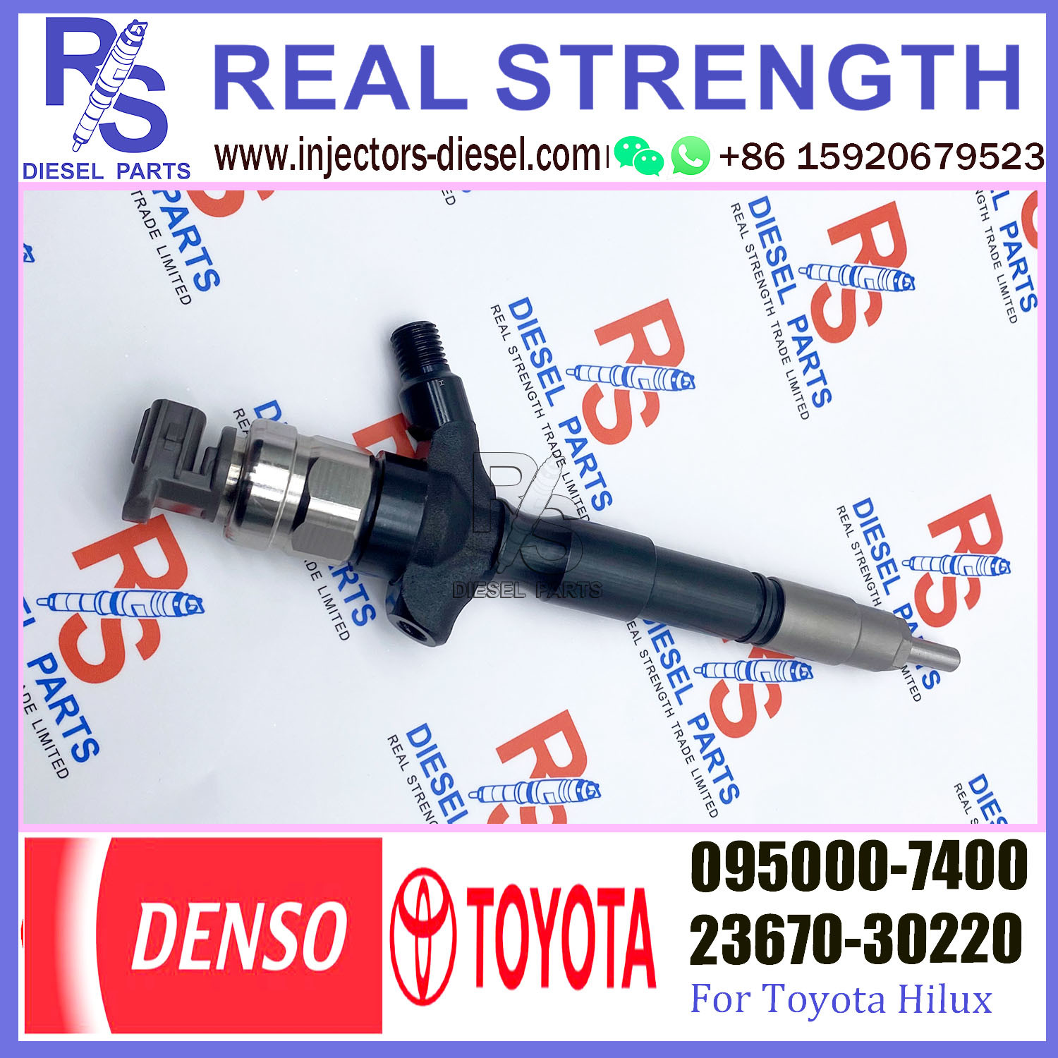 Common rail Diesel Fuel Injector 095000-7400 23670-30220 23670-30100 for TO-YOTA