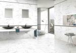10mm Thickness Indoor Porcelain Tiles Shower Wall Panels Super White Color