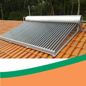 Wholesale Brazil market rooftop galvanized steel INMETRO thermal solar water heater from china suppliers