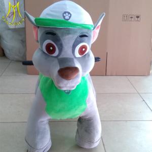 Wholesale Hansel hot selling children coin operated plush paw patrol elecrtic dog scooter ride cars kids from china suppliers