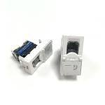 Exact Cables OEM Networking Rj45 Cat6 45*22.5 French Type UTP Single Keystone