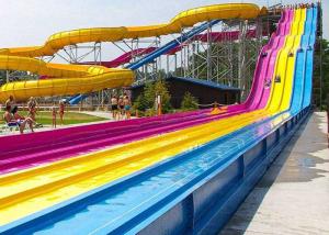 Wholesale Multi Color Commercial Fiberglass Water Slides Outdoor Play Equipment from china suppliers