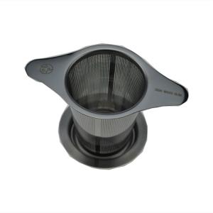 Wholesale Double Ear Food Grade 304 Stainless Steel Tea Strainer With Tea Cover from china suppliers