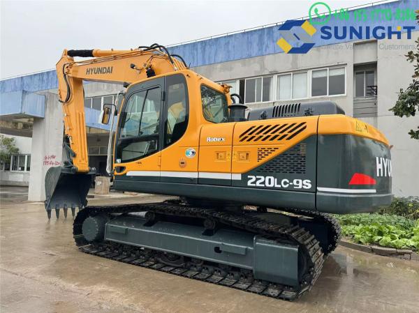 Second Hand Low Hour Hyundai Crawler R220LC-9S Used Excavator Engine Powerful