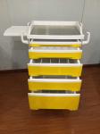 Integrated Computer Workstation Trolley Drug Delivery Aluminum Alloy Frame