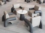 Five-star Hotel Lobby Furniture Negotiation Sofa Table And Chair Combination