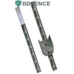 10" 1.33 Lb/Ft Studded Steel T Posts Painted Green