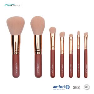Wholesale OEM 7PCS Red Makeup Brush Gift Set For Eye Shadow from china suppliers