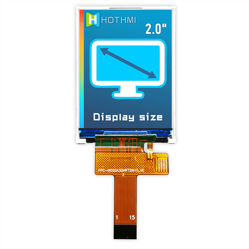 2 Inch IPS TFT LCD Display , 240x320 Temperature LCD Display