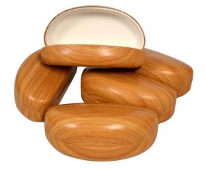 Wholesale hard wooden imitation leather materiual sunglasses pocket cases from china suppliers