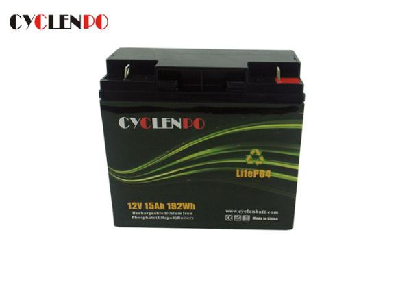 Rechargeable Deep Cycle Lifepo4 Battery 12v 15ah High Energy Capacity Extremely