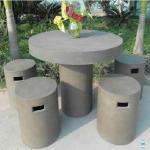 Outdoor GRC Concrete Seating Benches Public Park Concrete Cement Bench Seat