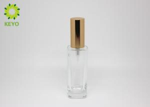 Wholesale Customizable Empty Glass Cosmetic Containers With Golden Aluminum Sprayer from china suppliers