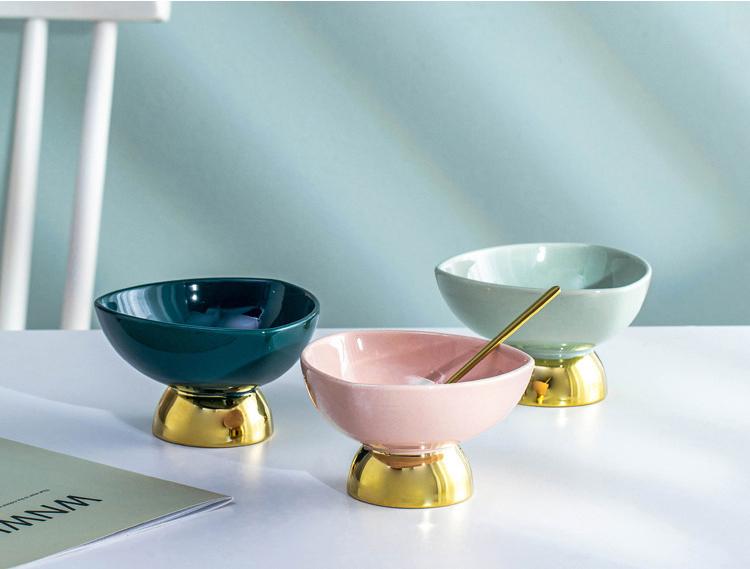 Porcelain Ceramic Home Decoration Cup For Ice Cream Dessert OEM