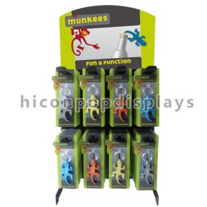 China Metal Hook Accessories Display Stand Tabletop Custom Advertising Keyring Display Rack on sale